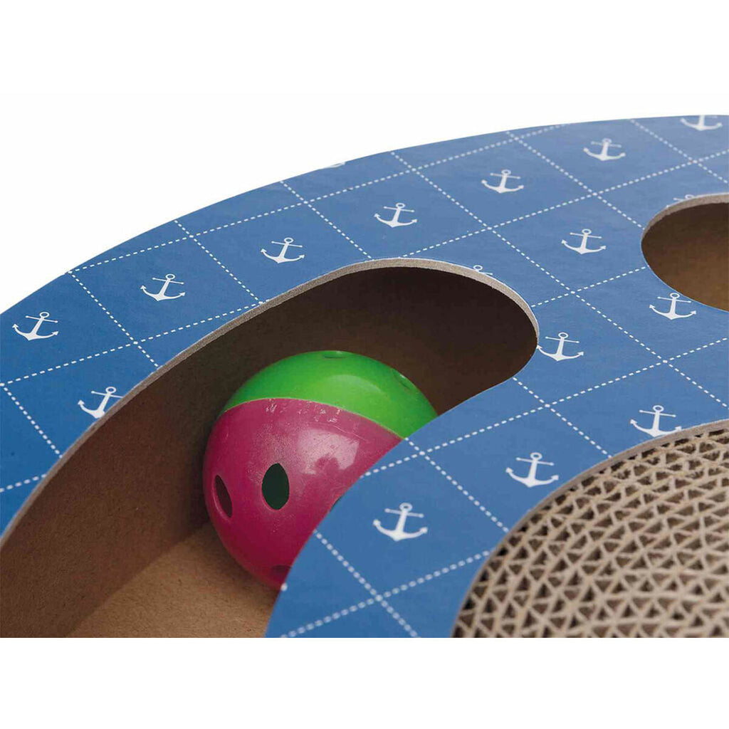 Scratching Post for Cats Trixie Blue Cardboard Plastic Ø 33 cm