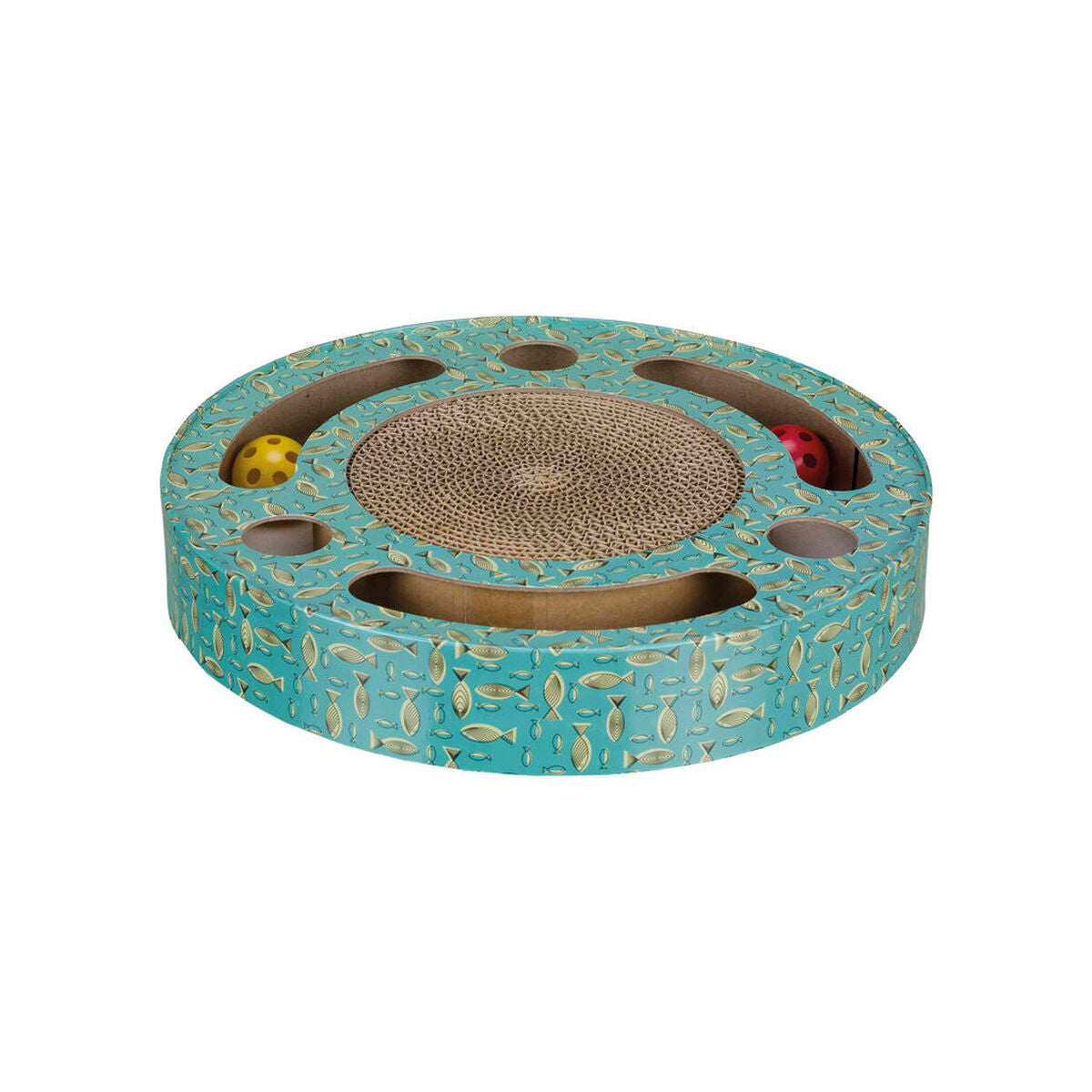Scratching Post for Cats Trixie Blue Cardboard Plastic Ø 33 cm