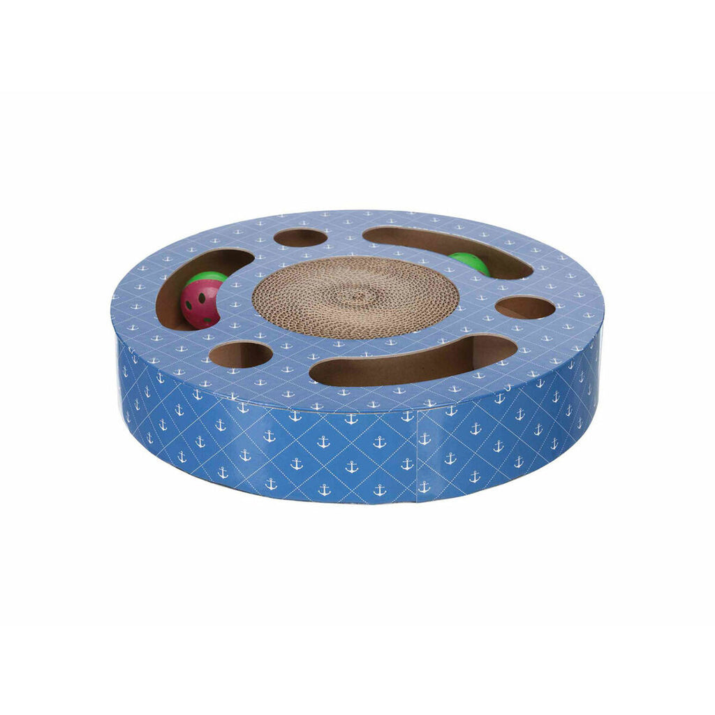 Scratching Post for Cats Trixie Blue Cardboard Plastic Ø 33 cm