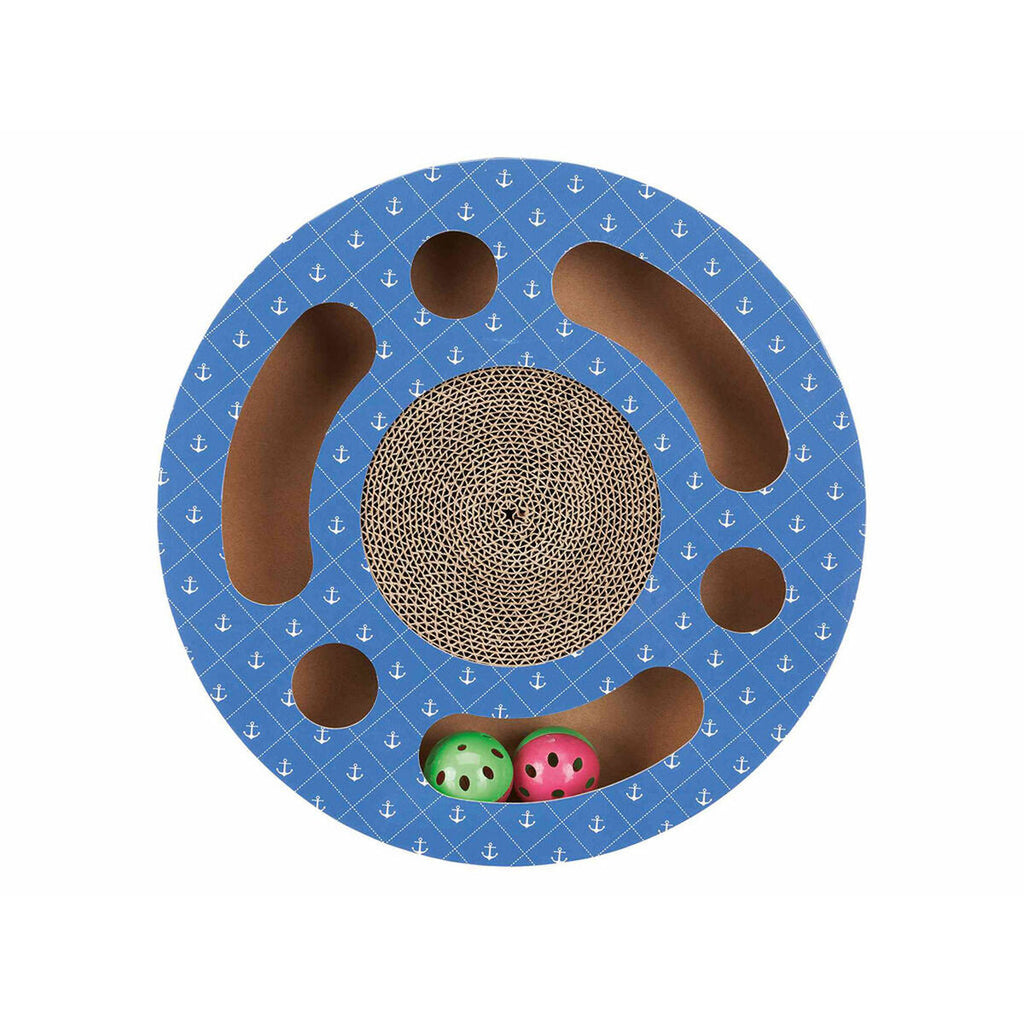 Scratching Post for Cats Trixie Blue Cardboard Plastic Ø 33 cm