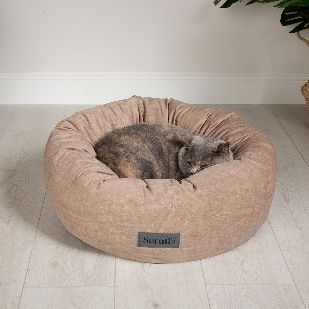 Oslo Ring Pet Bed (in Blush Pink, Desert Sand, Lake Teal or Stone Grey) by Scruffs
